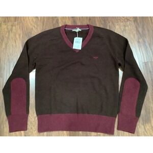 Cockpit USA Sweater Lambswool V Neck Pullover Mens Medium